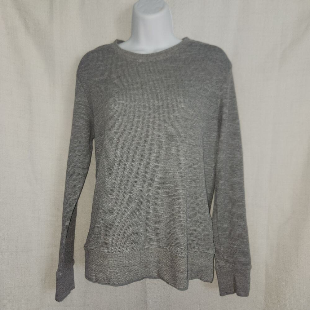 Vintage Brooklyn Cloth Gray Long Sleeve Henley Sz Small